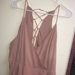 Light pink ruffle dress